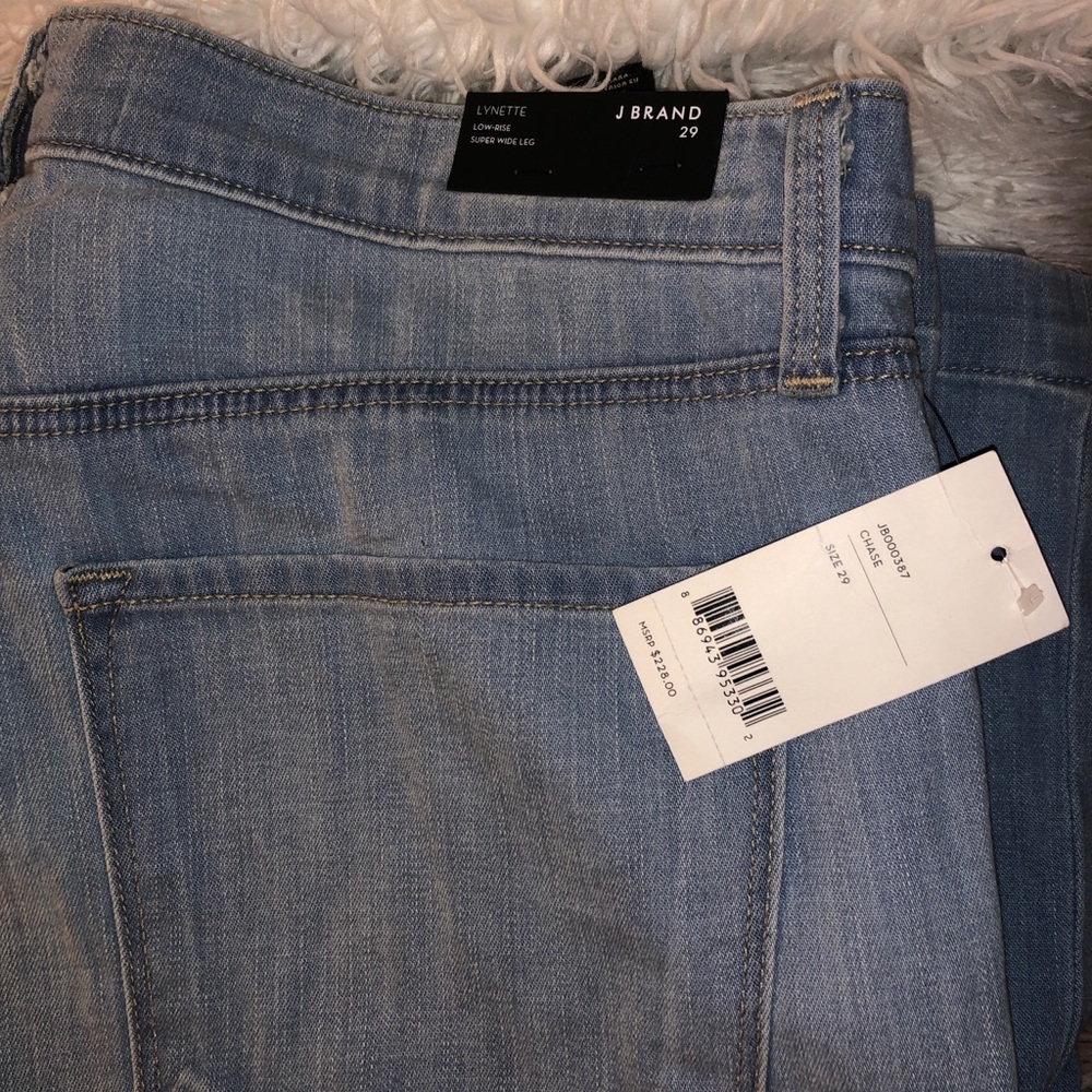 J brand wide leg, low rise jeans